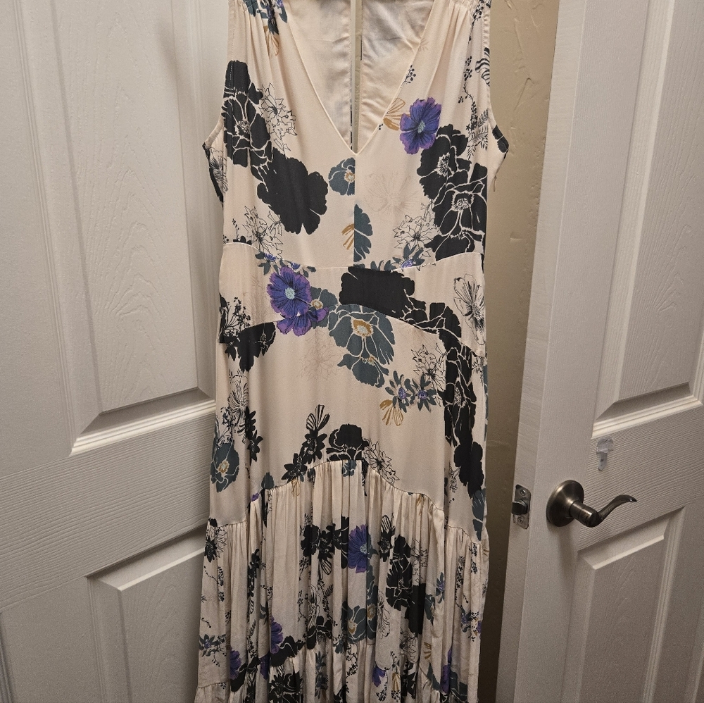 Free People Floral Sleeveless Midy Dress